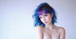 Голые девушки с голубыми волосами - 64 красивых секс фото